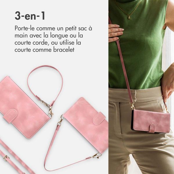 imoshion Etui de télephone portefeuille avec cordon Samsung Galaxy S23 FE - Rose