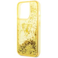 Guess Coque Liquid Glitter Apple iPhone 14 Pro - Jaune