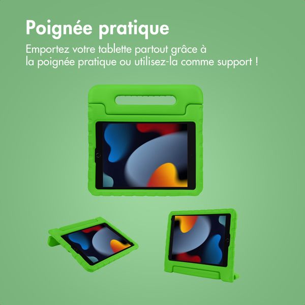 imoshion Coque kidsproof avec poignée Apple iPad 9 (2021) 10.2 pouces / iPad 8 (2020) 10.2 pouces / iPad 7 (2019) 10.2 pouces - Vert