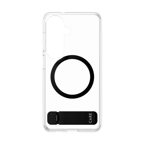 CARE by PanzerGlass Urban Explorer coque arrière MagSafe transparente avec Kickstand Samsung Galaxy S26 - Transparent