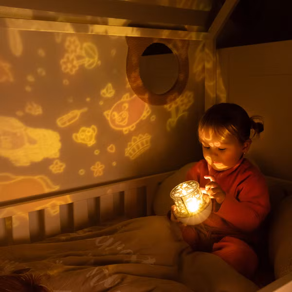 imoshion Projecteur Veilleuse Dreamlight avec Haut-parleur - 10 Rouleaux de Projection - Blanc