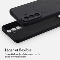 imoshion Coque Couleur avec MagSafe Samsung Galaxy A37 (5G) - Noir