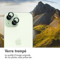 imoshion Lot de 2 protections d'objectif de caméra Apple iPhone 15 / 15 Plus - Green