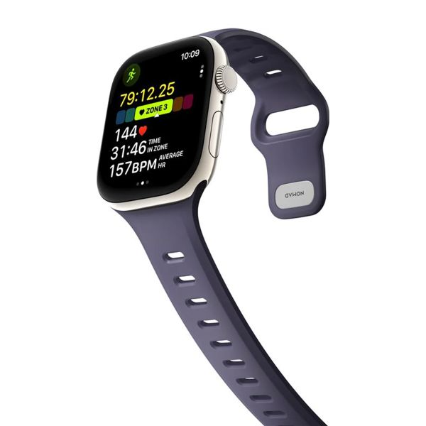 Nomad Bracelet Tempo en silicone Apple Watch Series 1 - 11 / SE / Ultra (44/45/46/49 mm) - Wide fit - Purple