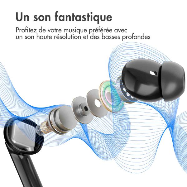 imoshion Aura Pro Écouteurs intra-auriculaires sans fil - Réduction active du bruit (ANC) - Noir