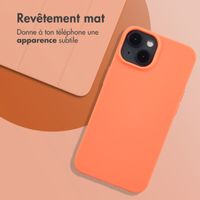 imoshion Coque Couleur Apple iPhone 14 - Apricot Crush Orange