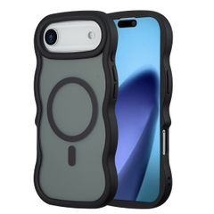 Selencia Coque arrière Wavy avec MagSafe Apple iPhone Air - Noir