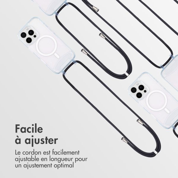 imoshion Coque MagSafe avec cordon amovible Apple iPhone 16 Pro - Transparent