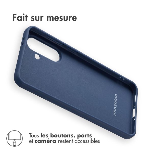 imoshion Coque Couleur Samsung Galaxy A36 - Bleu foncé