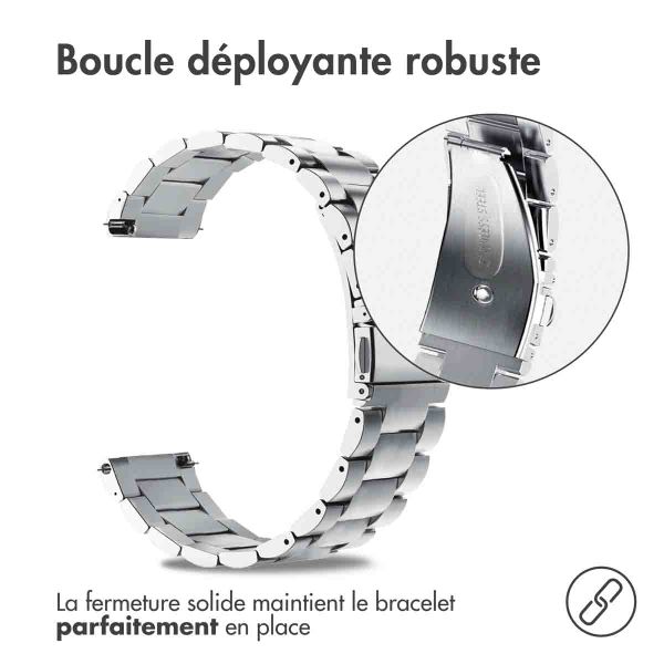 imoshion Bracelet en acier - Connexion universelle de 18 mm - Argent