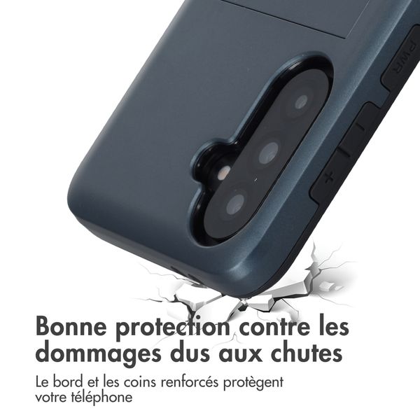imoshion Coque arrière avec porte-cartes Samsung Galaxy A37 (5G) - Bleu foncé