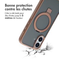 Accezz Coque Ring Stand avec MagSafe Apple iPhone 17 - Marron