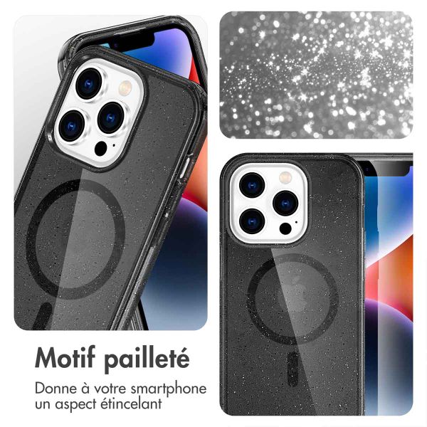 imoshion Coque Sparkle avec MagSafe iPhone 14 Pro - Noir