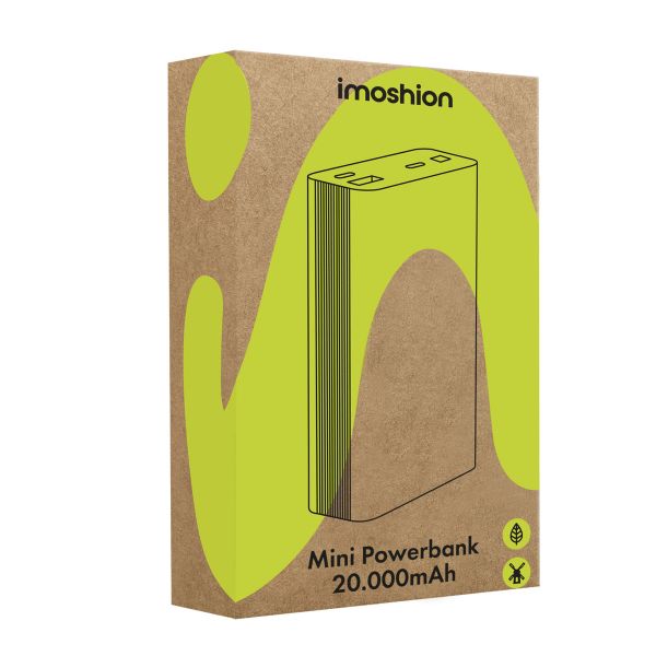 imoshion Ultra Series Aluminium | Batterie externe 20.000 mAh - Charge rapide jusqu'à 33 watts - Black