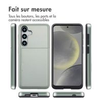 imoshion Coque arrière avec porte-cartes Samsung Galaxy S25 - Vert