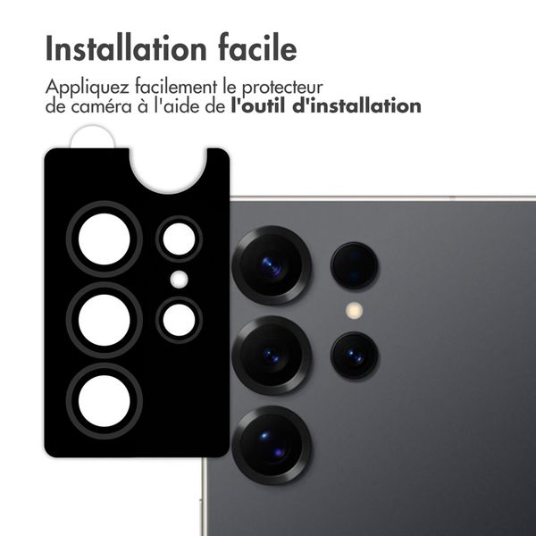 imoshion Lot de 2 protections d'objectif de caméra Samsung Galaxy S25 Ultra - Titanium Black