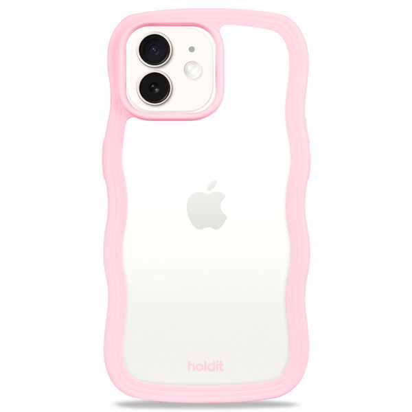 Holdit Coque Wavy iPhone 12/12 Pro - Pink / Transparent