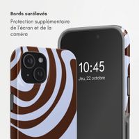 Selencia Coque arrière Vivid avec MagSafe Apple iPhone 15 - Dream Swirl Chocolate