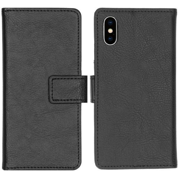 imoshion Étui de téléphone portefeuille Luxe iPhone Xs / X - Noir