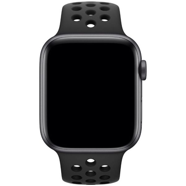 Apple Bracelet Nike Sport Apple Watch Series 1 t/m 9 / SE (38/40/41 mm) | Series 10 / 11 (42 mm) - Anthracite / Black