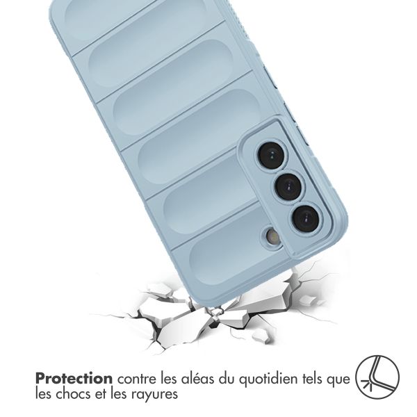 imoshion Coque arrière EasyGrip Samsung Galaxy S22 - Bleu clair