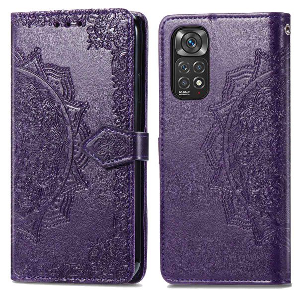 imoshion Etui de téléphone portefeuille Mandala Xiaomi Redmi Note 11 (4G) / Note 11S (4G) - Violet