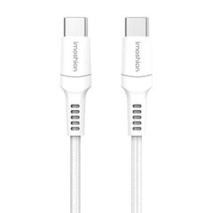 imoshion Braided USB-C vers câble USB-C - 0,5 mètre - Blanc