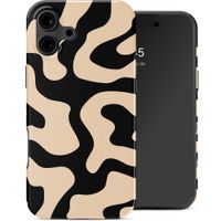 Selencia Coque arrière Vivid Apple iPhone 16 - Art Wave Black