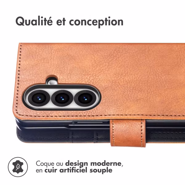 imoshion Étui de télephone portefeuille Samsung Galaxy Fold 7 - Marron