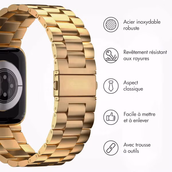 imoshion Bracelet en acier Apple Watch Series 1 á 9 / SE (38/40/41 mm) | Series 10 / 11 (42 mm) - Dorée
