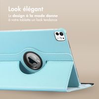 imoshion Coque tablette rotatif à 360° iPad Air 11 pouces (2024) M2 / Air 5 (2022) / Air 4 (2020) / Pro 11 (2018/2020) - Bleu clair