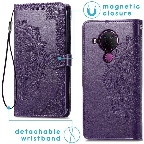 imoshion Etui de téléphone Mandala Nokia 5.4 - Violet