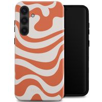 Selencia Coque arrière Vivid Samsung Galaxy S24 Plus - Dream Swirl Orange