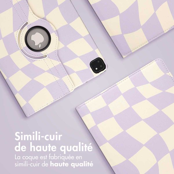 imoshion Coque Design rotatif à 360° Apple iPad Pro 12.9 (2018/2020/2021/2022) - Dancing Cubes