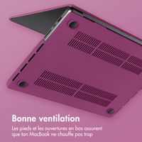 imoshion Coque rigide pour MacBook Pro 16 pouces (2021) / Pro 16 pouces (2023) M3 chip - A2485 / A2780 / A2991 / A3186 / A3403 - Bordeaux