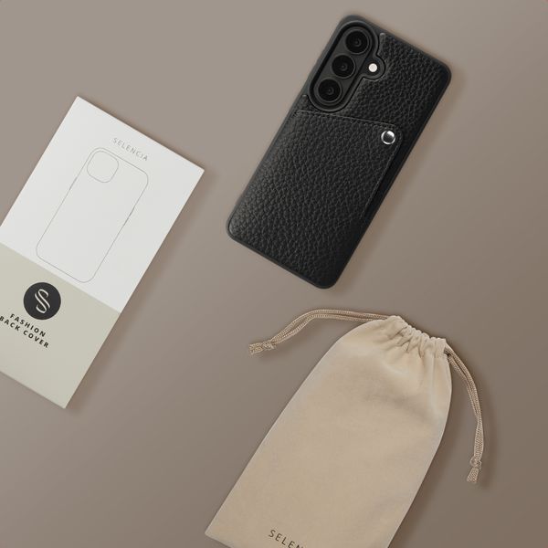 Selencia Coque Riva avec porte-cartes Samsung Galaxy S26 - Black