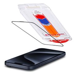 Accezz Protecteur d’écran en verre trempé + Applicateur Apple iPhone 15 Pro Max
