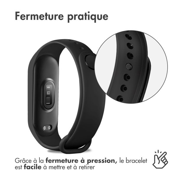 imoshion Bracelet en silicone Xiaomi Mi Band 7 - Noir