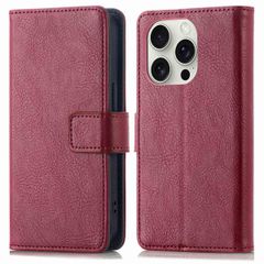 imoshion Étui de téléphone portefeuille Luxe iPhone 16 Pro - Bordeaux