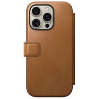 Nomad Étui de télephone portefeuille Modern Leather Folio Apple iPhone 16 Pro - English Tan