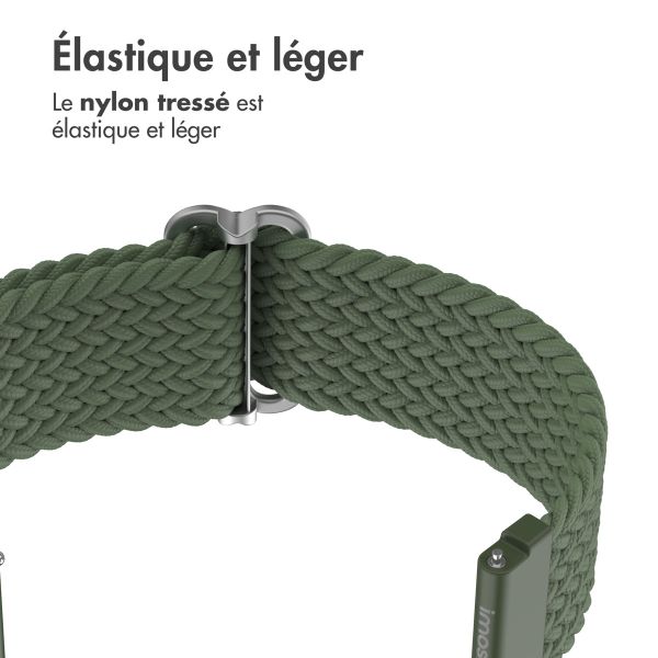 imoshion Bracelet tissée en nylon - Connexion universelle 22 mm - Vert foncé