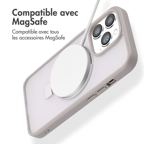 Accezz Coque Ring Stand avec MagSafe iPhone 13 Pro - Grey