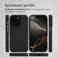 Accezz Coque Tough avec MagSafe Apple iPhone 16 Pro - Noir