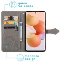 imoshion Etui de téléphone portefeuille Mandala Xiaomi 12 / 12X - Gris