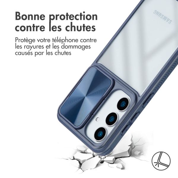 imoshion Coque arrière Camslider Samsung Galaxy S25 - Bleu foncé
