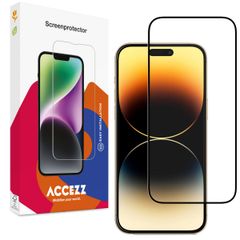 Accezz Protection d'écran en verre trempé Full Cover Apple iPhone 14 Pro Max / 15 Plus / 16 Plus