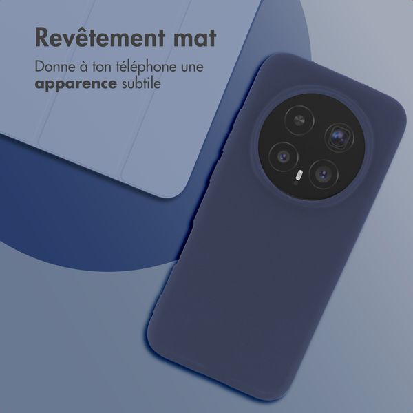 imoshion Coque Couleur Honor Magic8 Pro - Bleu foncé