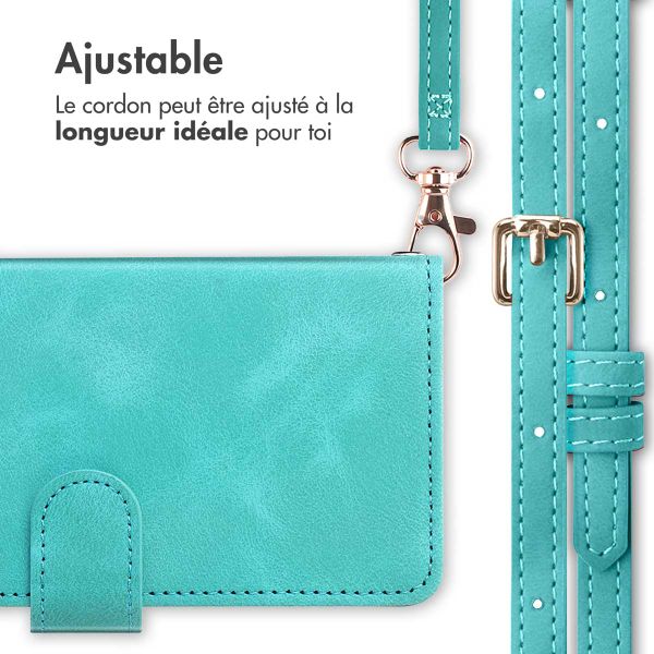 imoshion Etui de téléphone portefeuille avec cordon Samsung Galaxy A26 - Turquoise