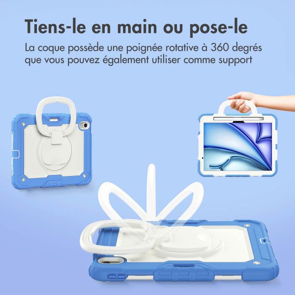 imoshion Coque tablette kidsproof Rugged Apple iPad Air 11 pouces (2025) M3 / (2024) M2 - Bleu