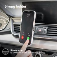 imoshion Support de téléphone pour voiture - Réglable - Universel - Grille de ventilation - Noir